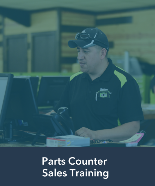 parts counter sales